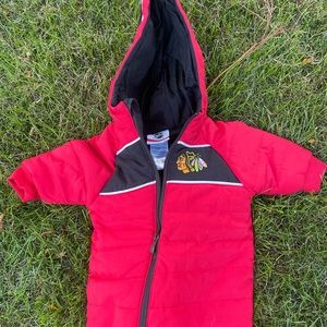 Blackhawks 0-3mon infant snow suit